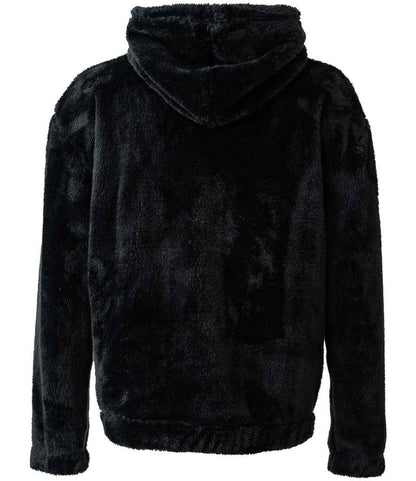 Brand Lab Unisex Fluffy Fleece Hoodie - Black (BH201)
