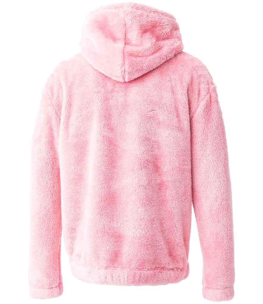 Brand Lab Unisex Fluffy Fleece Hoodie - Blush Pink (BH201)
