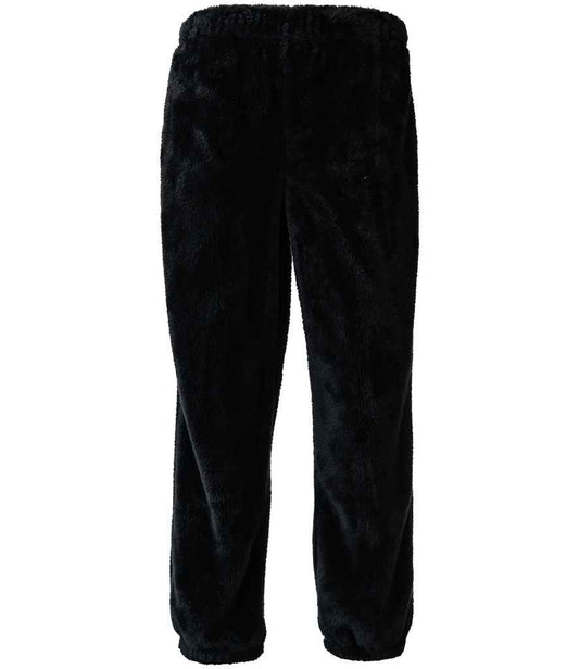 Brand Lab Unisex Fluffy Fleece Joggers - Black (BH203)