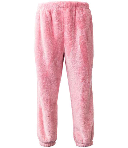 Brand Lab Unisex Fluffy Fleece Joggers - Blush Pink (BH203)