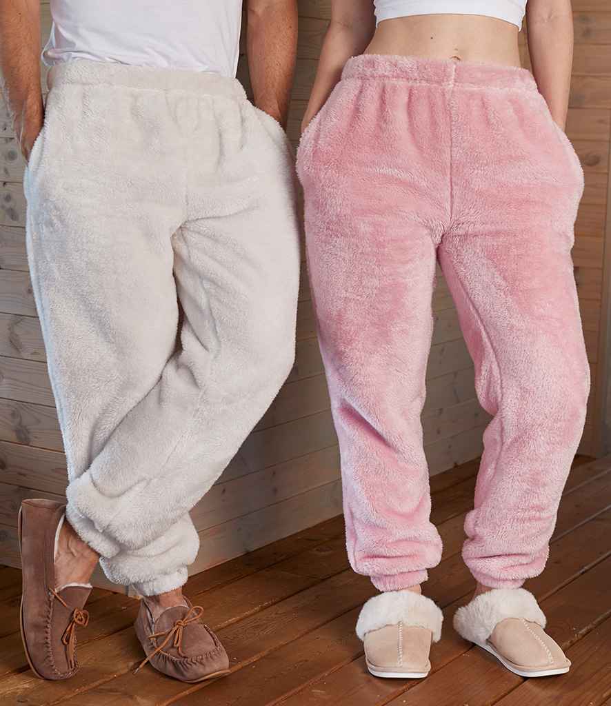 Brand Lab Unisex Fluffy Fleece Joggers - Natural (BH203)