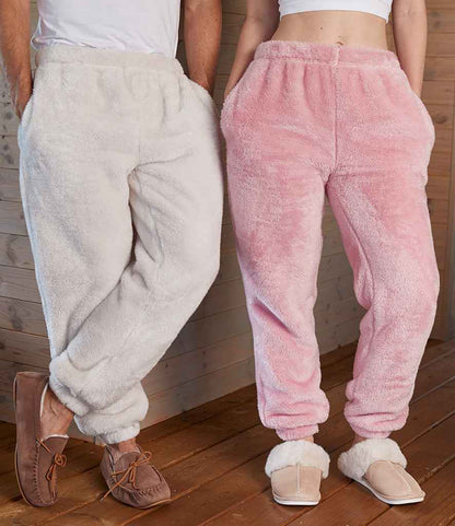 Brand Lab Unisex Fluffy Fleece Joggers - Natural (BH203)