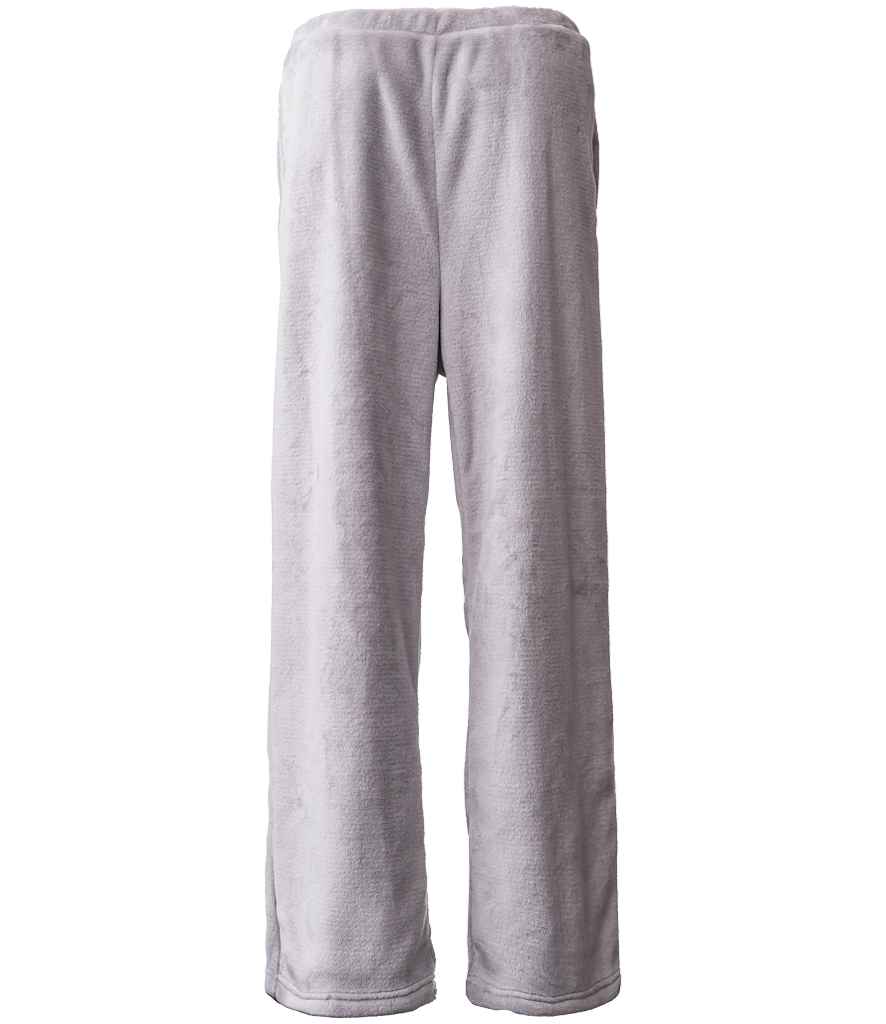 Brand Lab Ladies Plush Fleece Lounge Trousers - Silver Grey (BH211)