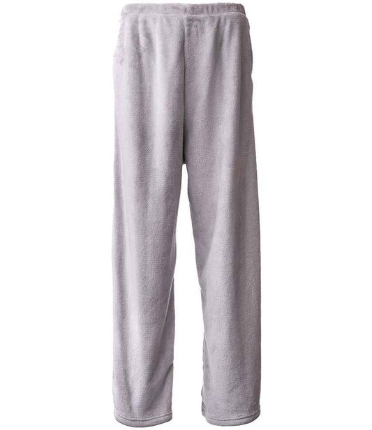 Brand Lab Ladies Plush Fleece Lounge Trousers - Silver Grey (BH211)