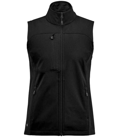 Stormtech Stormtech Ladies Cascades Soft Shell Bodywarmer - Black/Black (BHV3W)