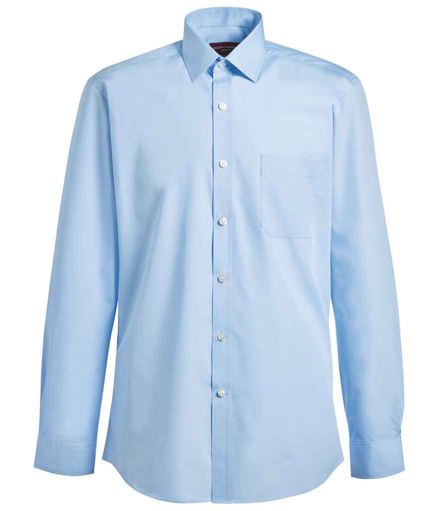 Brook Taverner Rapino Long Sleeve Poplin Shirt - Blue (BK150)