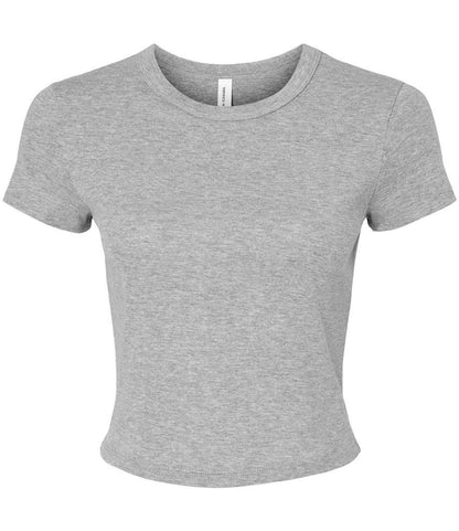 Bella+Canvas Bella Ladies Micro Rib Baby T-Shirt - Athletic Heather (BL1010)