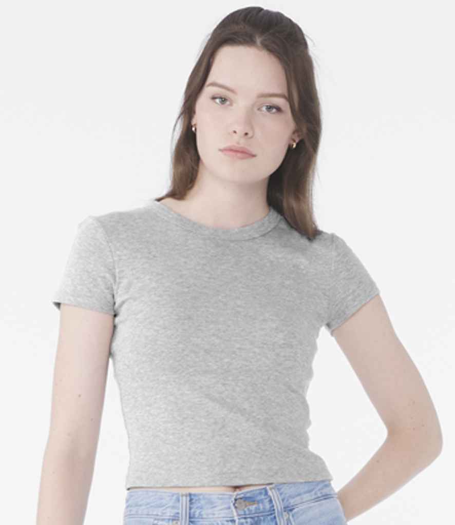 Bella+Canvas Bella Ladies Micro Rib Baby T-Shirt - Athletic Heather (BL1010)