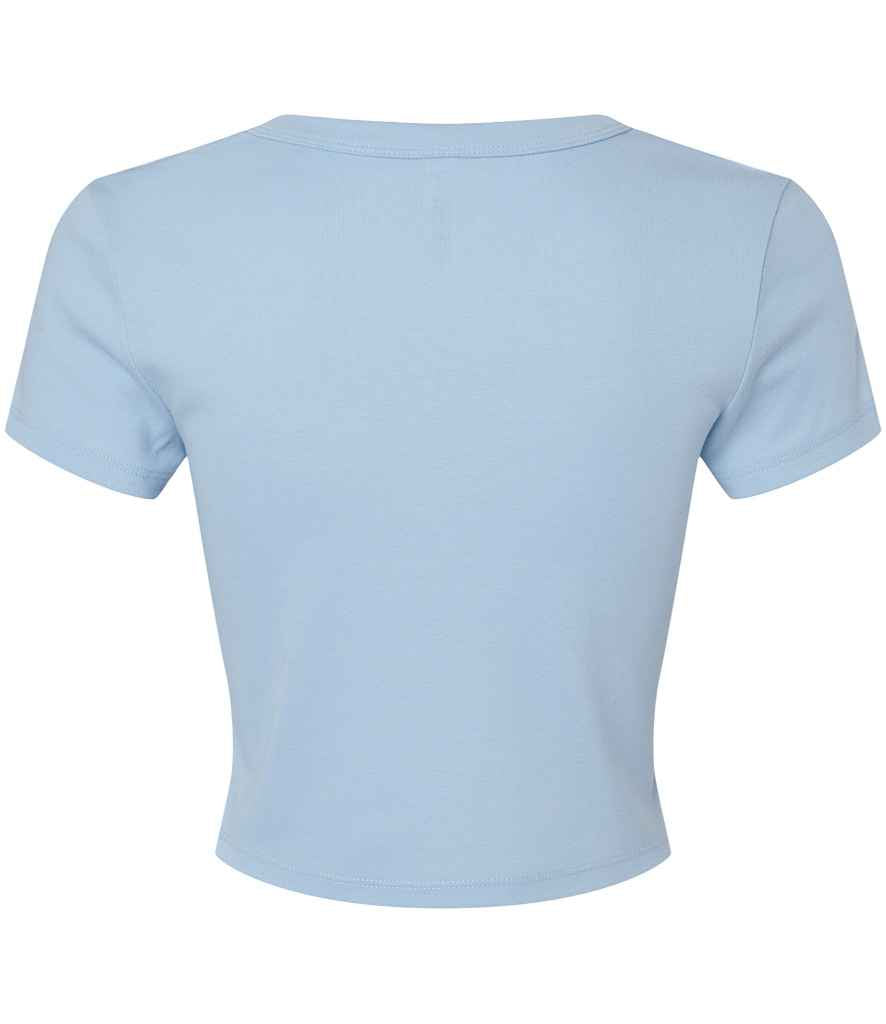 Bella+Canvas Bella Ladies Micro Rib Baby T-Shirt - Solid Baby Blue Blend (BL1010)