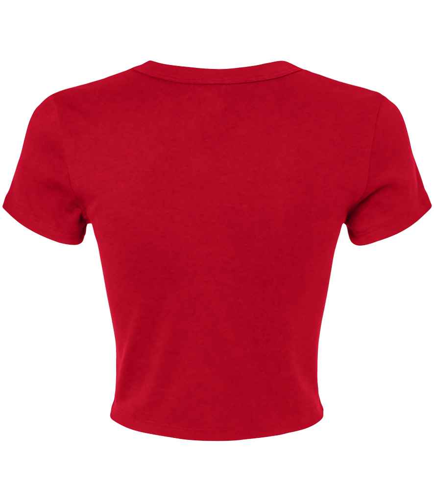 Bella+Canvas Bella Ladies Micro Rib Baby T-Shirt - Solid Red Blend (BL1010)