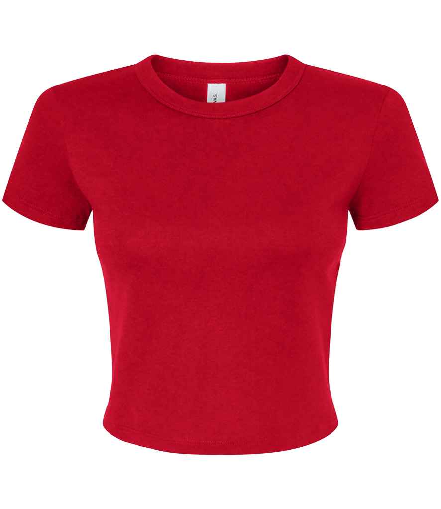 Bella+Canvas Bella Ladies Micro Rib Baby T-Shirt - Solid Red Blend (BL1010)