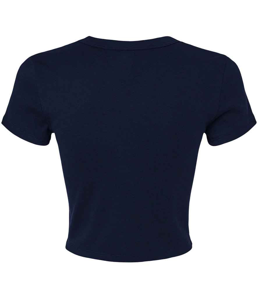 Bella+Canvas Bella Ladies Micro Rib Baby T-Shirt - Solid Navy Blend (BL1010)