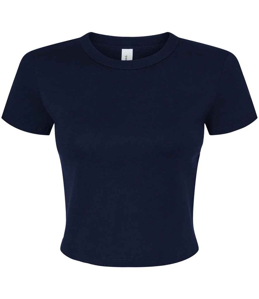 Bella+Canvas Bella Ladies Micro Rib Baby T-Shirt - Solid Navy Blend (BL1010)