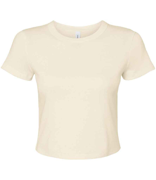 Bella+Canvas Bella Ladies Micro Rib Baby T-Shirt - Solid Natural Blend (BL1010)
