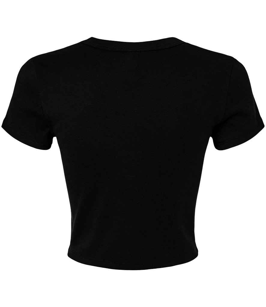 Bella+Canvas Bella Ladies Micro Rib Baby T-Shirt - Solid Black Blend (BL1010)