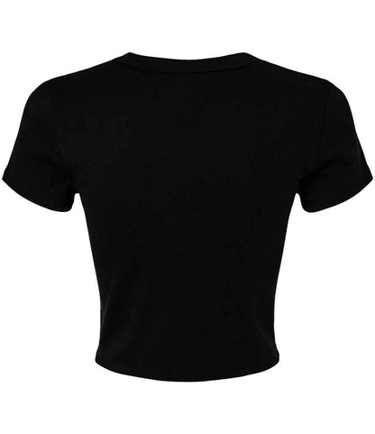 Bella+Canvas Bella Ladies Micro Rib Baby T-Shirt - Solid Black Blend (BL1010)