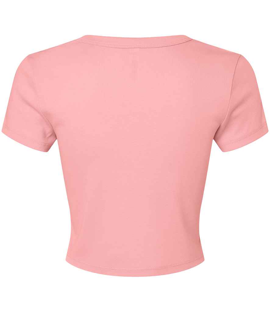 Bella+Canvas Bella Ladies Micro Rib Baby T-Shirt - Solid Pink Blend (BL1010)