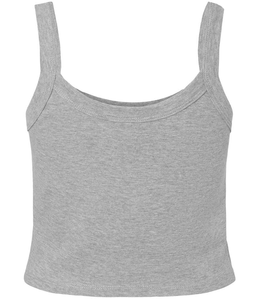 Bella+Canvas Bella Ladies Micro Rib Spaghetti Strap Tank Top - Athletic Heather (BL1012)