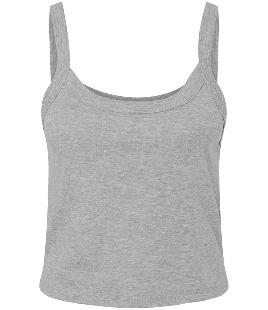 Bella+Canvas Bella Ladies Micro Rib Spaghetti Strap Tank Top - Athletic Heather (BL1012)