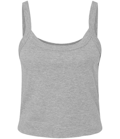 Bella+Canvas Bella Ladies Micro Rib Spaghetti Strap Tank Top - Athletic Heather (BL1012)