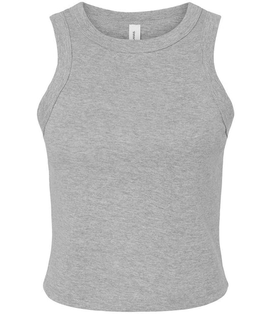 Bella+Canvas Bella Ladies Micro Rib Racer Tank Top - Athletic Heather (BL1019)