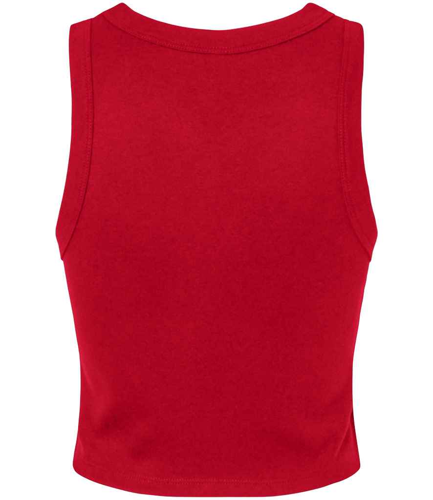Bella+Canvas Bella Ladies Micro Rib Racer Tank Top - Solid Red Blend (BL1019)