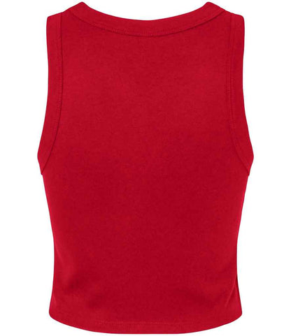 Bella+Canvas Bella Ladies Micro Rib Racer Tank Top - Solid Red Blend (BL1019)