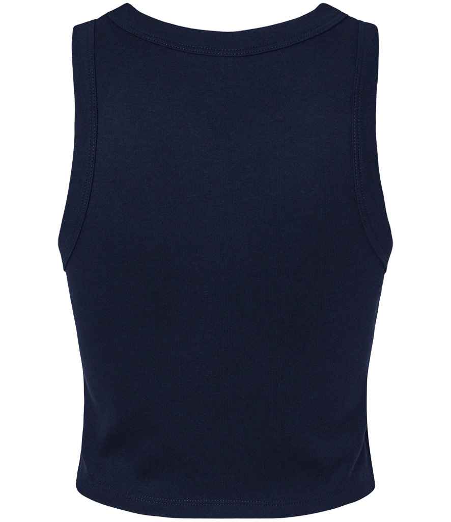 Bella+Canvas Bella Ladies Micro Rib Racer Tank Top - Solid Navy Blend (BL1019)