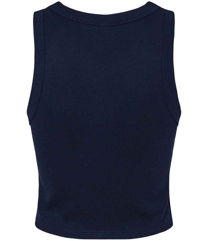 Bella+Canvas Bella Ladies Micro Rib Racer Tank Top - Solid Navy Blend (BL1019)