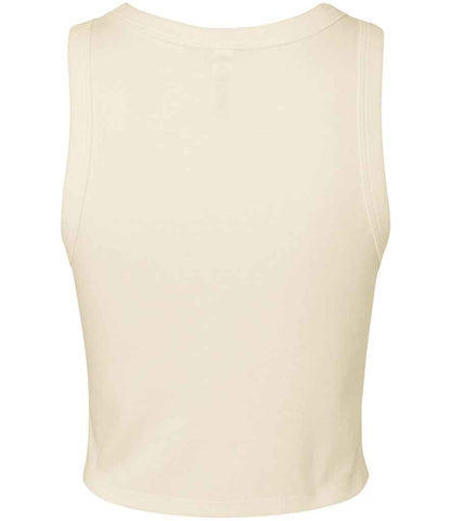 Bella+Canvas Bella Ladies Micro Rib Racer Tank Top - Solid Natural Blend (BL1019)