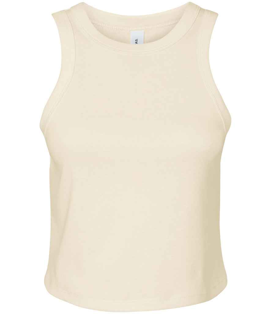 Bella+Canvas Bella Ladies Micro Rib Racer Tank Top - Solid Natural Blend (BL1019)