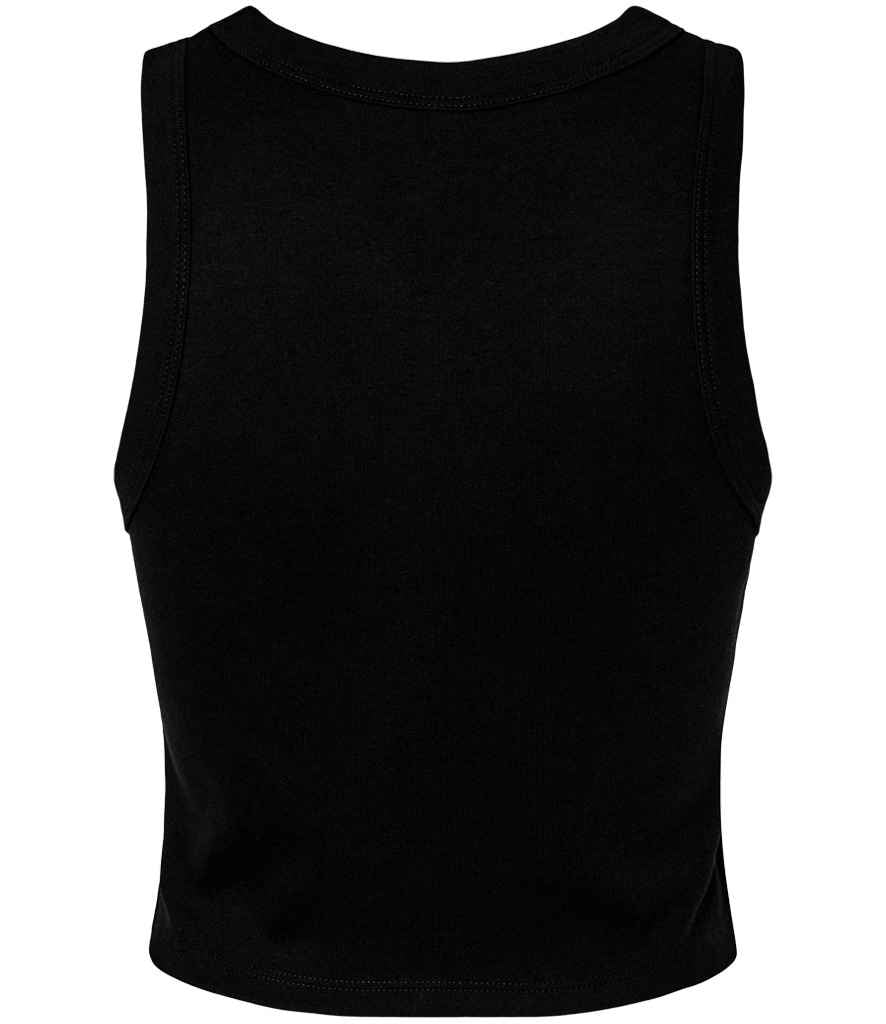 Bella+Canvas Bella Ladies Micro Rib Racer Tank Top - Solid Black Blend (BL1019)