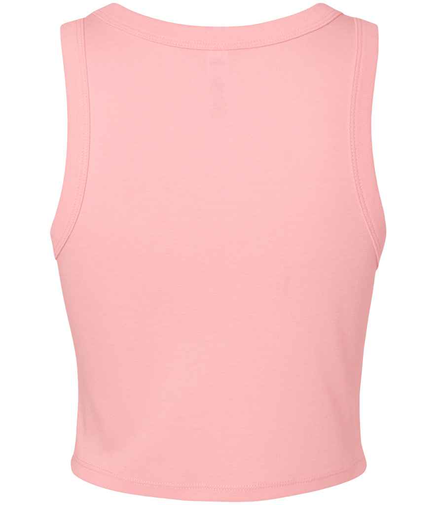Bella+Canvas Bella Ladies Micro Rib Racer Tank Top - Solid Pink Blend (BL1019)