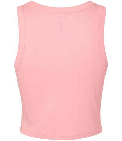 Bella+Canvas Bella Ladies Micro Rib Racer Tank Top - Solid Pink Blend (BL1019)