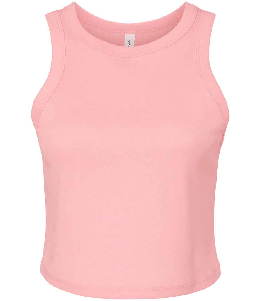 Bella+Canvas Bella Ladies Micro Rib Racer Tank Top - Solid Pink Blend (BL1019)