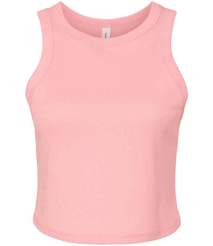 Bella+Canvas Bella Ladies Micro Rib Racer Tank Top - Solid Pink Blend (BL1019)