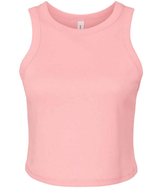 Bella+Canvas Bella Ladies Micro Rib Racer Tank Top - Solid Pink Blend (BL1019)