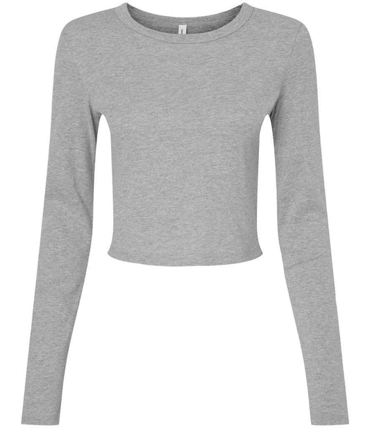 Bella+Canvas Bella Micro Rib Long Sleeve Baby T-Shirt - Athletic Heather (BL1501)