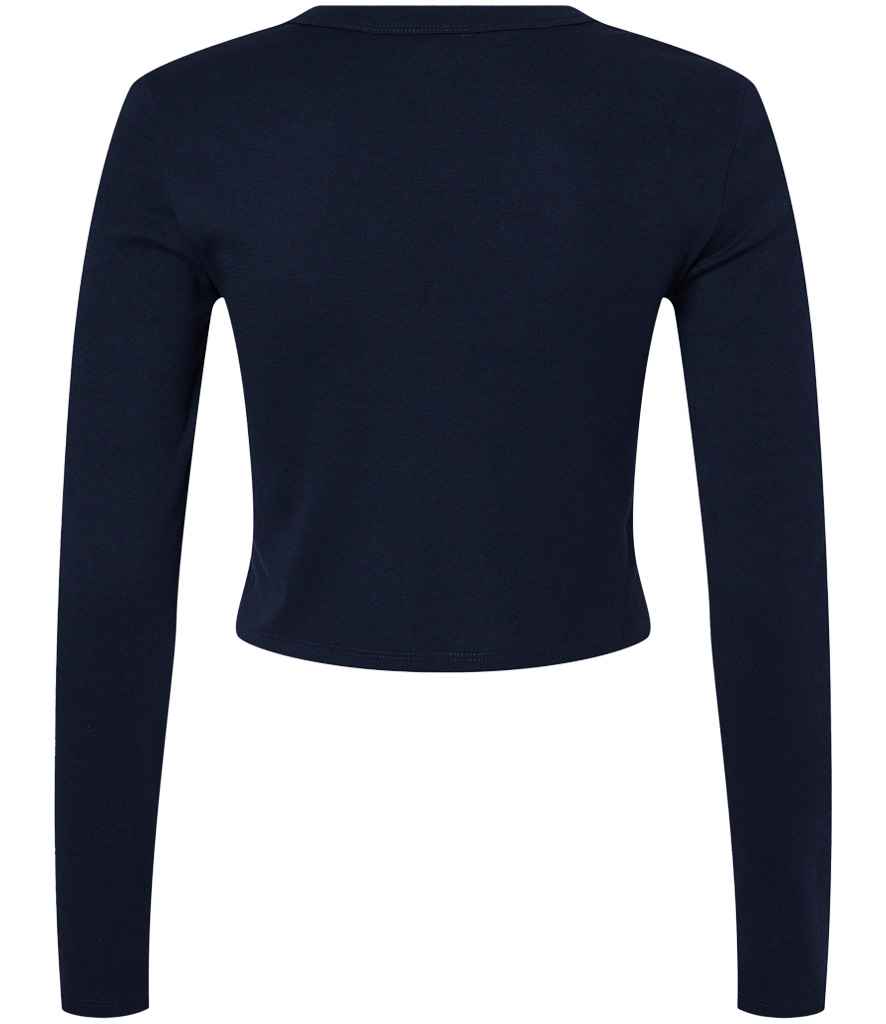 Bella+Canvas Bella Micro Rib Long Sleeve Baby T-Shirt - Solid Navy Blend (BL1501)