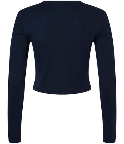 Bella+Canvas Bella Micro Rib Long Sleeve Baby T-Shirt - Solid Navy Blend (BL1501)