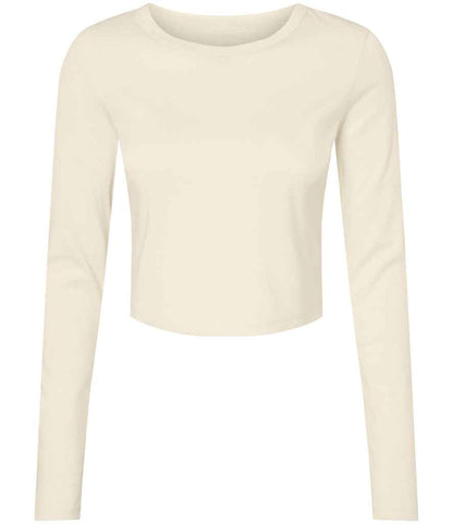 Bella+Canvas Bella Micro Rib Long Sleeve Baby T-Shirt - Solid Natural Blend (BL1501)