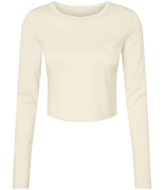 Bella+Canvas Bella Micro Rib Long Sleeve Baby T-Shirt - Solid Natural Blend (BL1501)