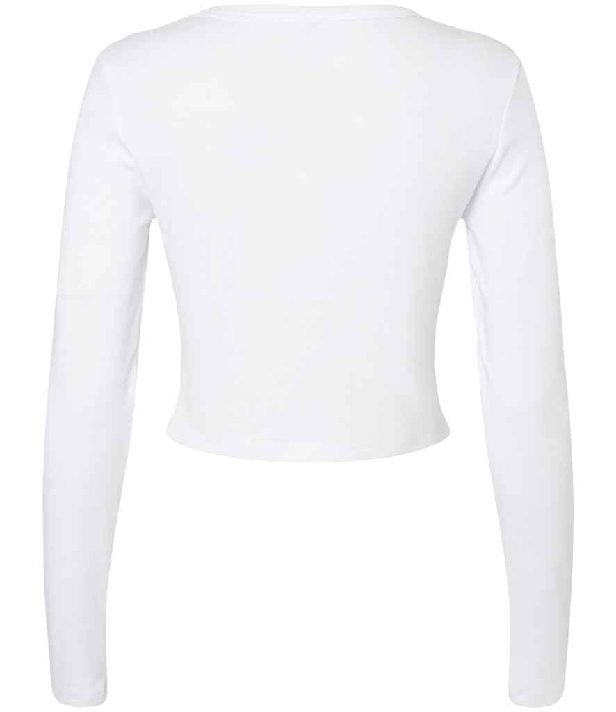 Bella+Canvas Bella Micro Rib Long Sleeve Baby T-Shirt - Solid White Blend (BL1501)