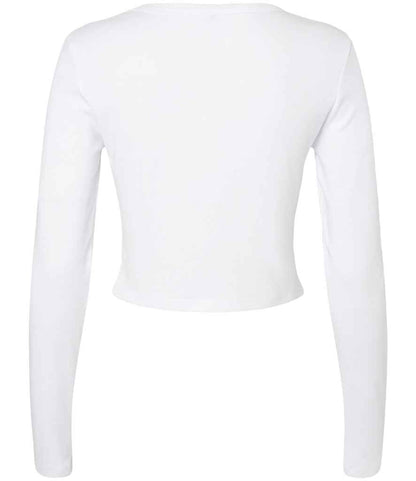 Bella+Canvas Bella Micro Rib Long Sleeve Baby T-Shirt - Solid White Blend (BL1501)