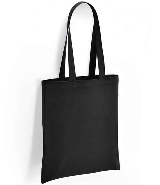 Brand Lab Cotton Long Handle Shopper - Black (BR001)