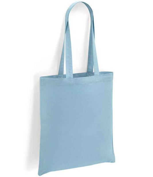 Brand Lab Cotton Long Handle Shopper - Light Blue (BR001)