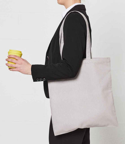 Brand Lab Cotton Long Handle Shopper - Silver (BR001)