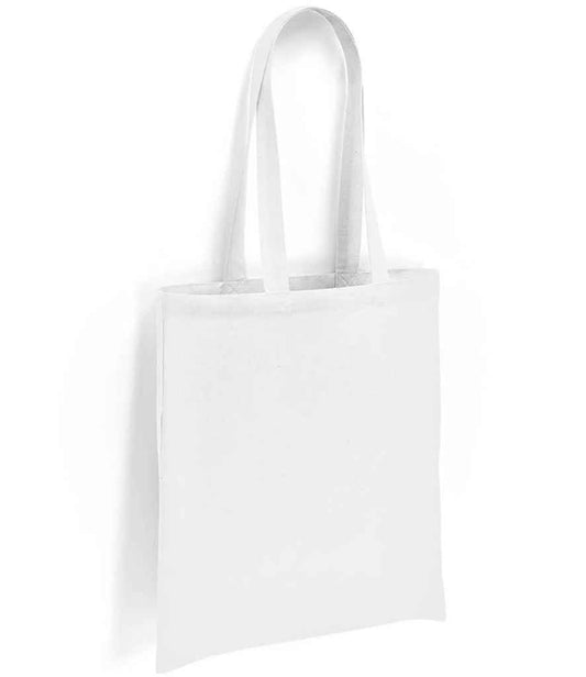 Brand Lab Cotton Long Handle Shopper - White (BR001)