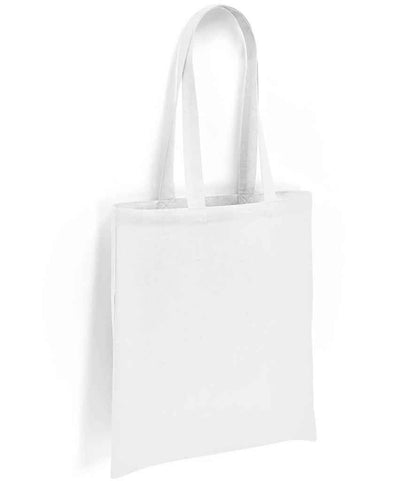 Brand Lab Cotton Long Handle Shopper - White (BR001)