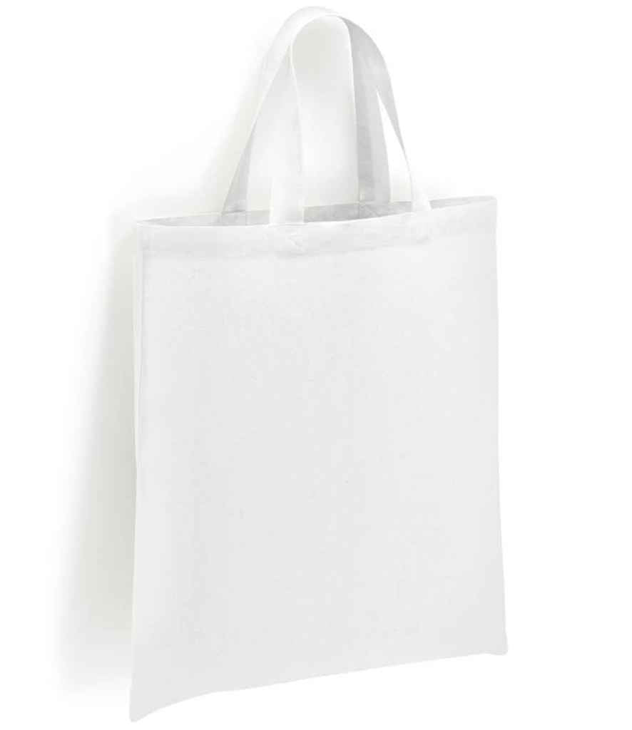 Brand Lab Cotton Short Handle Shopper - White (BR002)